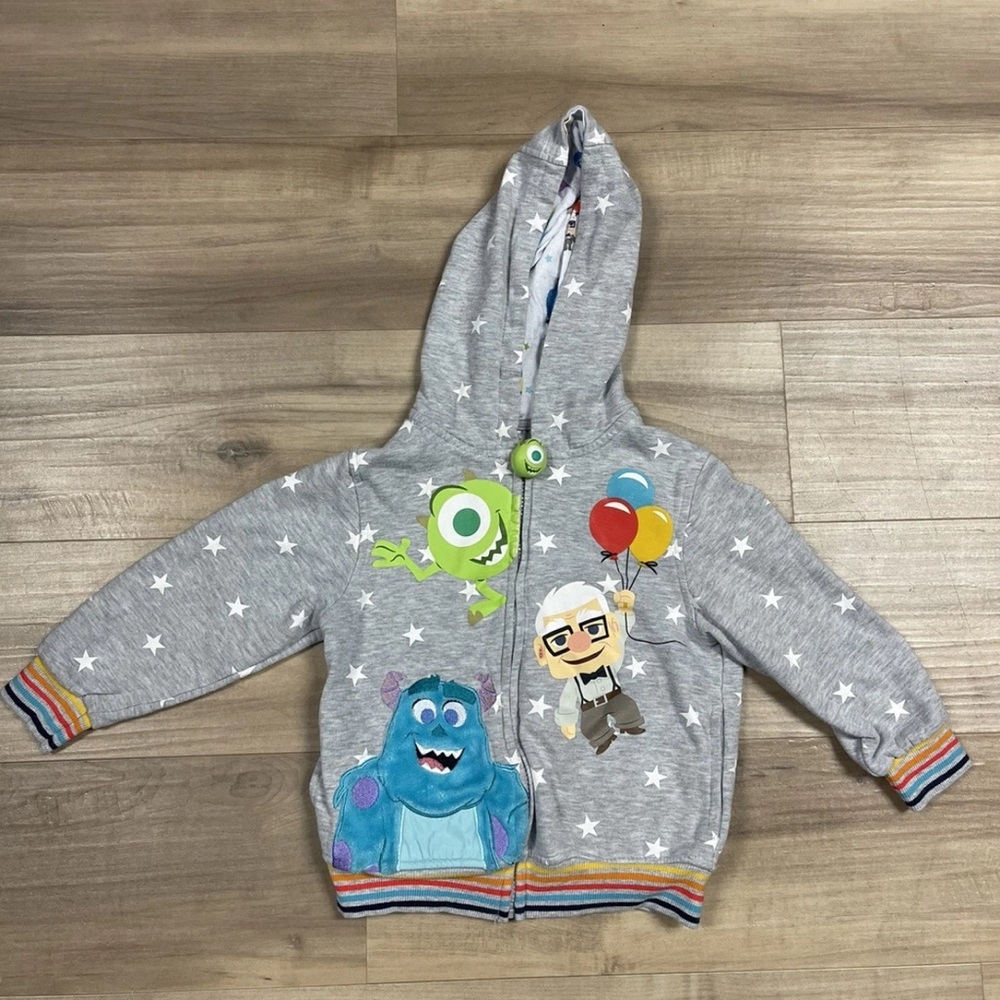 Disney Pixar Monsters Inc UP Hoodie Zip Jacket Disney 100 Birthday Kids Youth 5